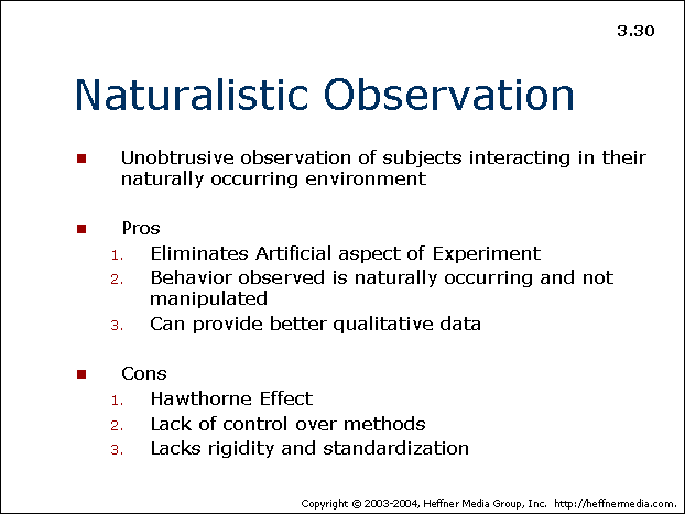 how to write a naturalistic observation hypothesis