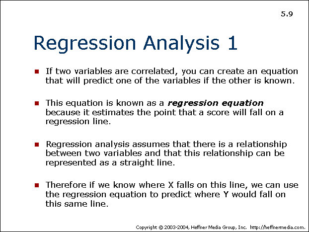 09 Regression Analysis Predicting One Variable AllPsych